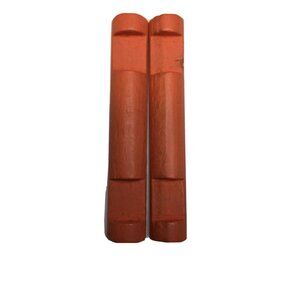 Lincoln Logs Flat Log Set of  2 Double Notch Rust Colored Wooden Great Condition